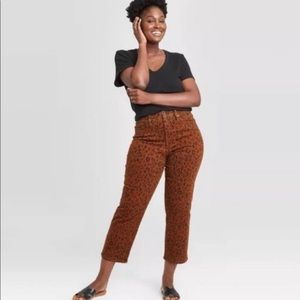 Leopard Print Jeans Size 18